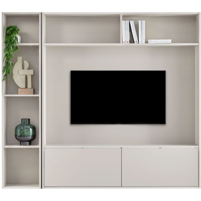 TV-kastenwand Arinta lichtgrijs