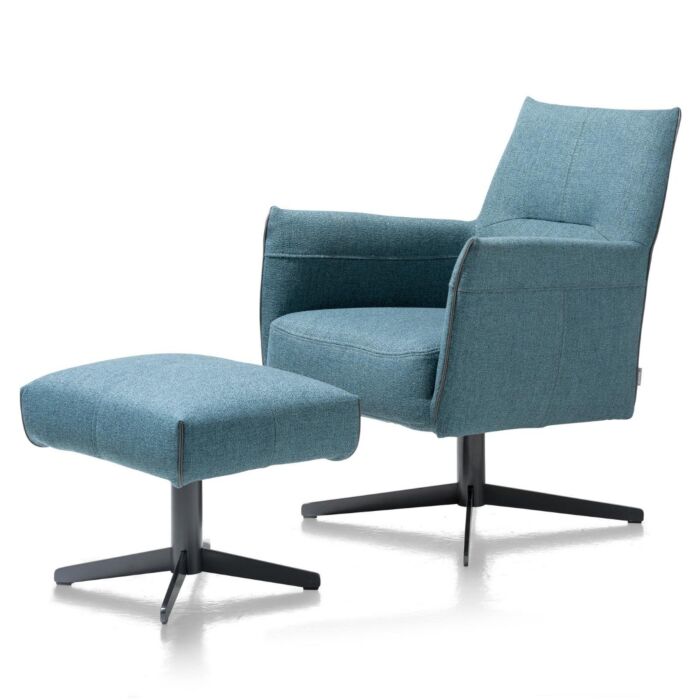 XOOON Fauteuil Matera Lage Rug Teal