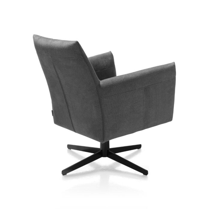 Fauteuil Matera Lage Rug Antraciet