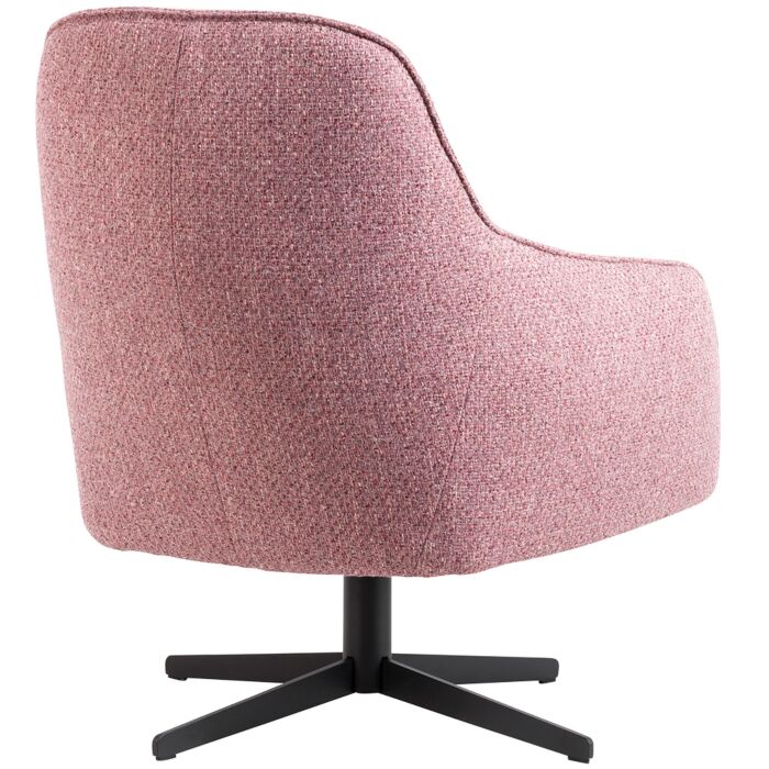 XOOON Fauteuil Oviedo Lage Rug Roze