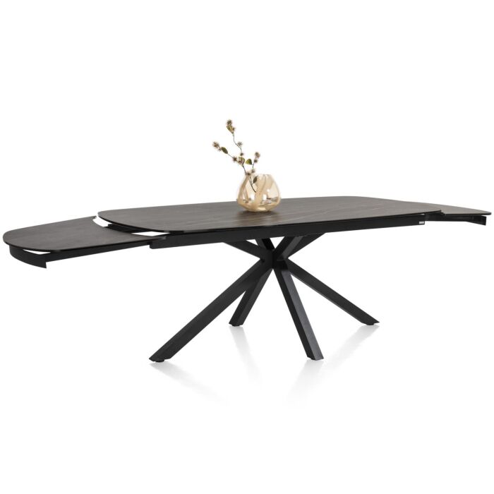 Uitschuiftafel Montello 200x100 Cm Zwart