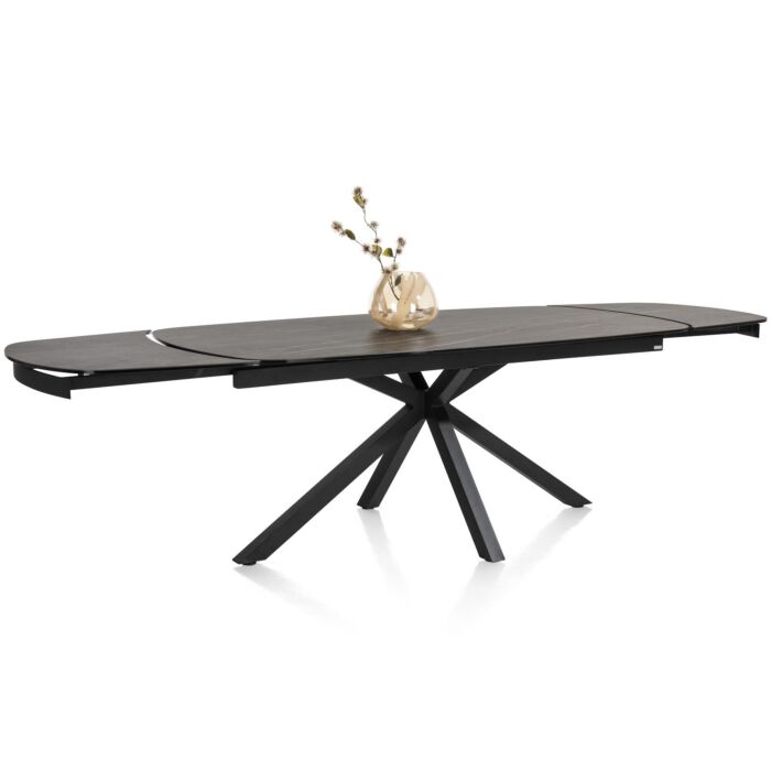 Uitschuiftafel Montello 200x100 Cm Zwart