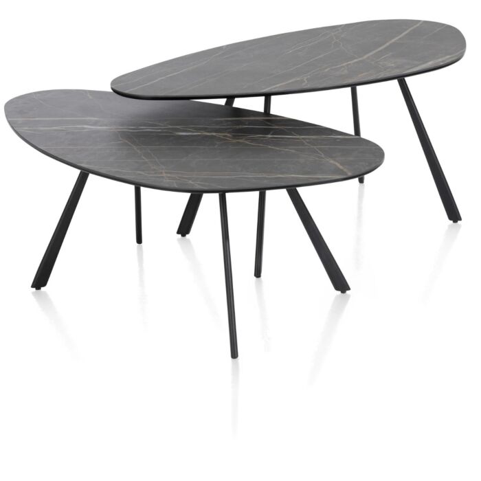 Salontafel Montello Hoog 94x49 Cm Zwart