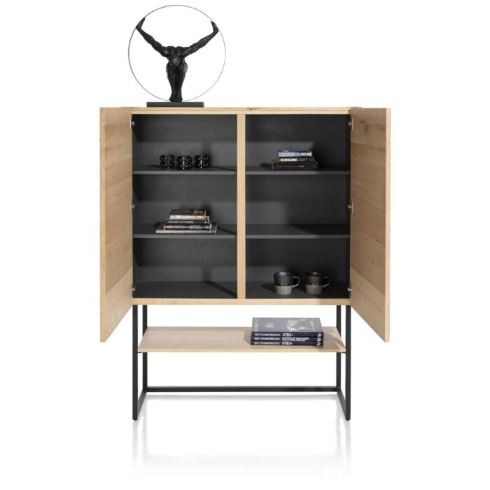 Highboard Carving 120 Cm Natural