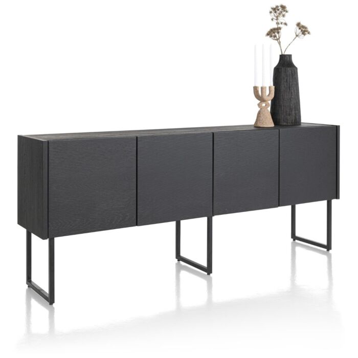 Carving, Dressoir 210 Cm. - 4-Deuren - Castle Black