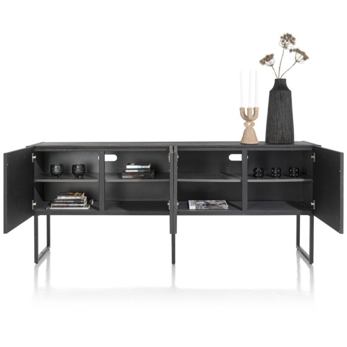 Carving, Dressoir 210 Cm. - 4-Deuren - Castle Black