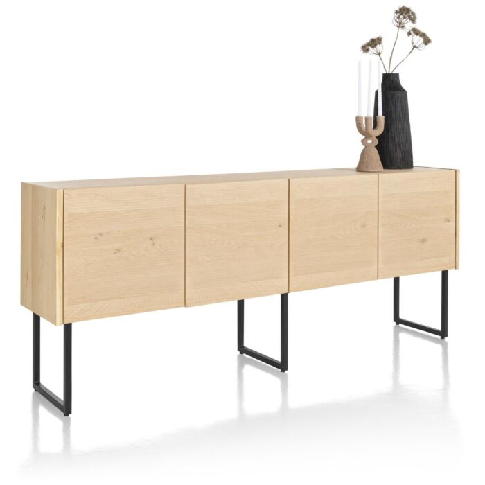 Carving, Dressoir 210 Cm. - 4-Deuren - Natural