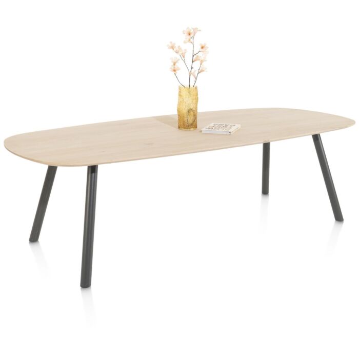 Eetkamertafel Niora Deens Ovaal 240x115 Cm Graphite Naturel