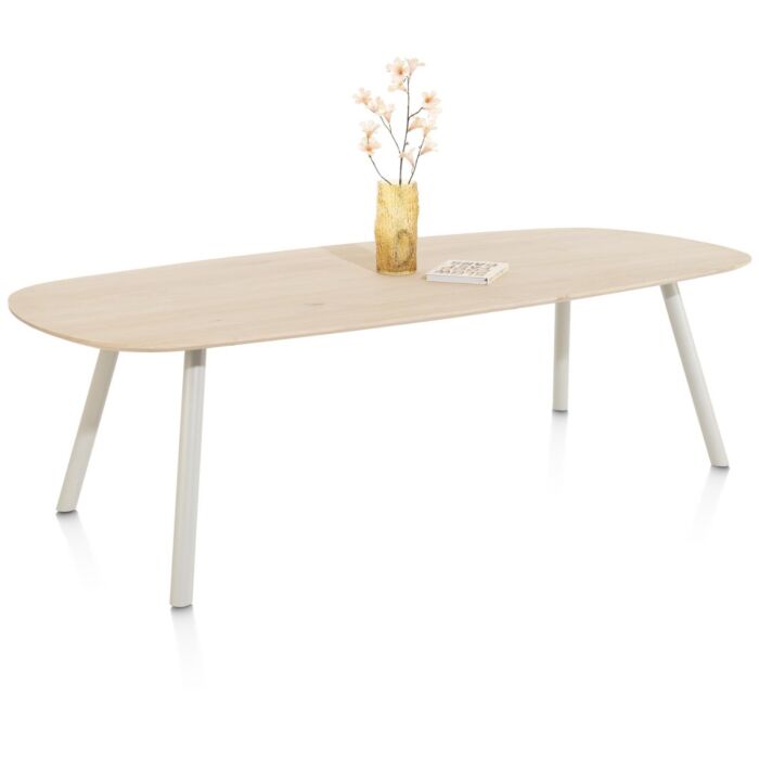 Eetkamertafel Niora Deens Ovaal 240x115 Cm Silk Grey Naturel