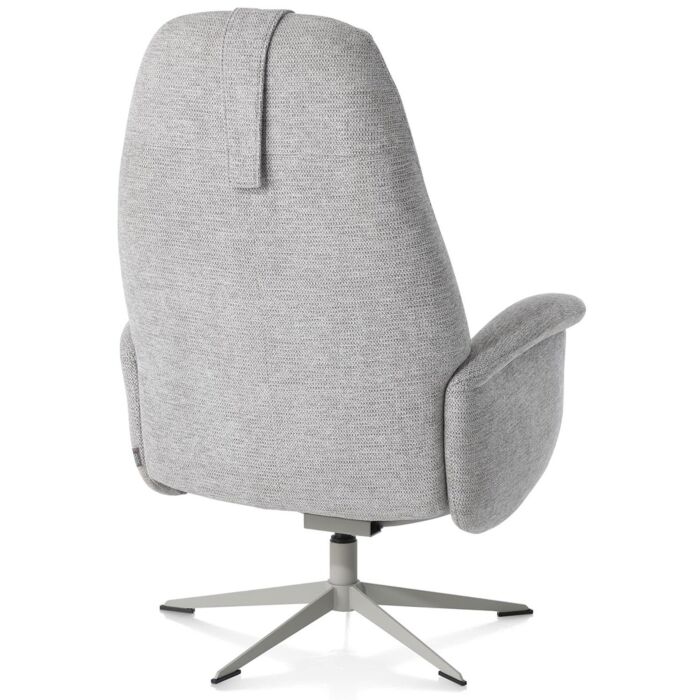 Relaxfauteuil Tonale Incl. Poef Silk Grey Kiezel