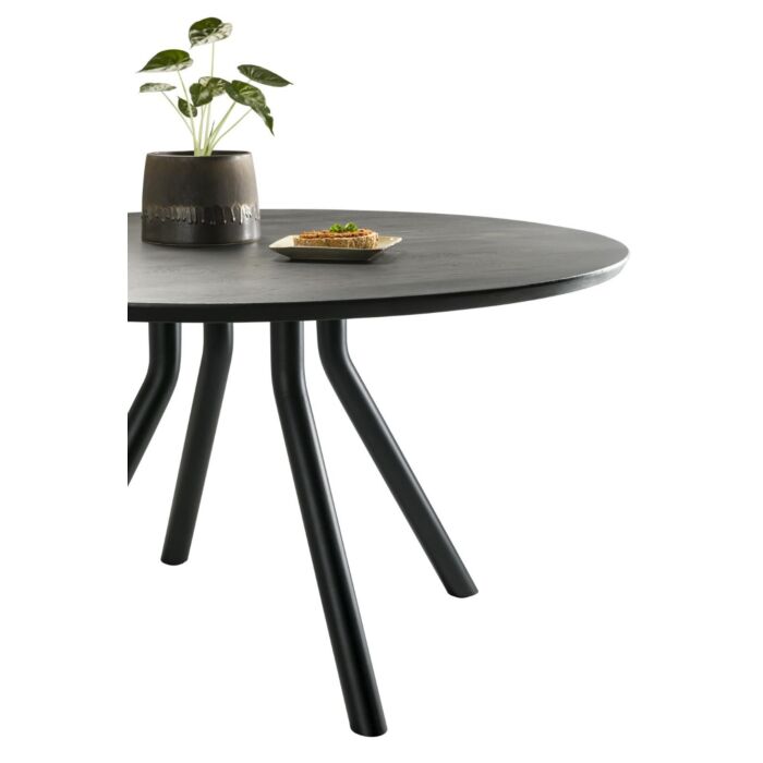 Eetkamertafel Arvada Rond 125 Cm Onyx