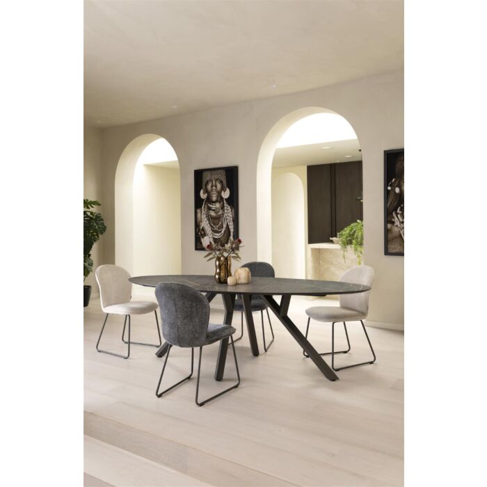 Eetkamertafel Minato Ellips 210x105 Cm Light Natural Oak
