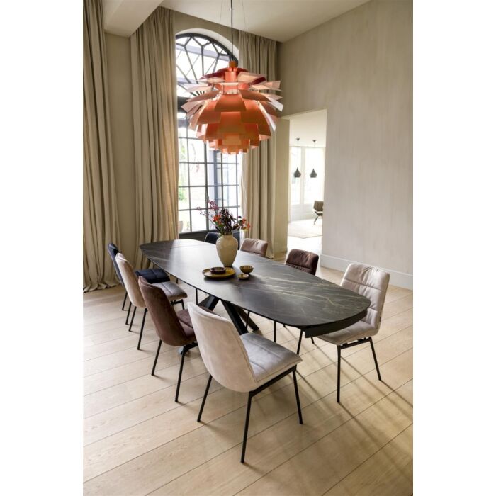 Eetkamertafel Montello 200x100 Cm Zwart