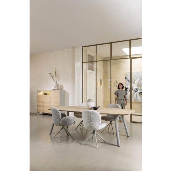 Eetkamertafel Niora Rechthoek 210x100 Cm Naturel