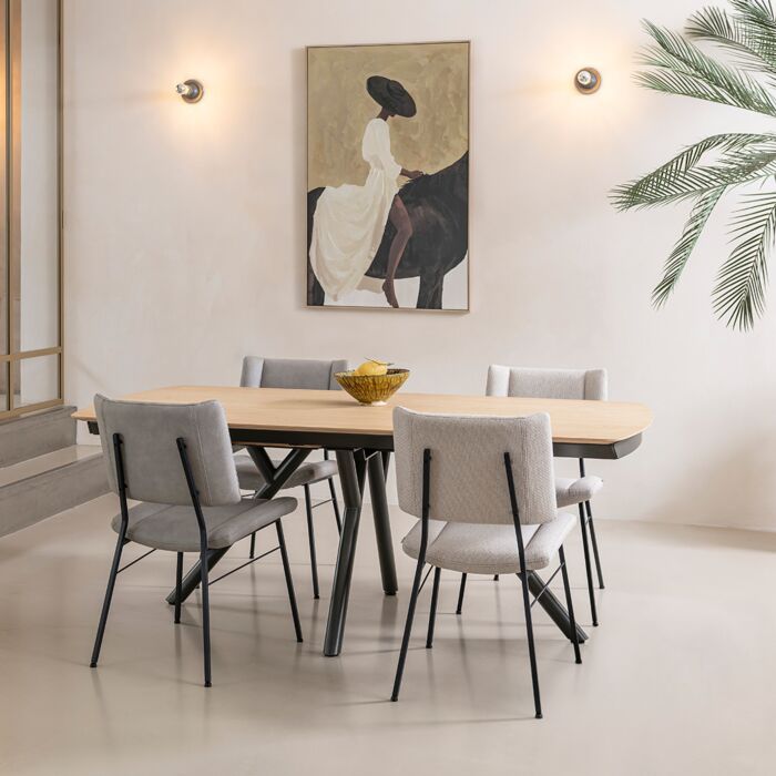 Uitschuiftafel Novello 200 Cm Naturel