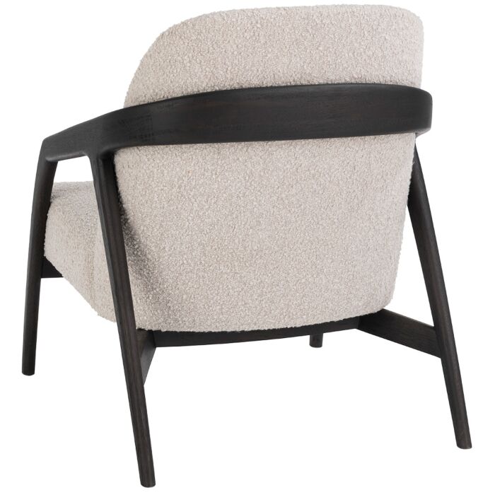 Fauteuil Dante Eik Antraciet Creme