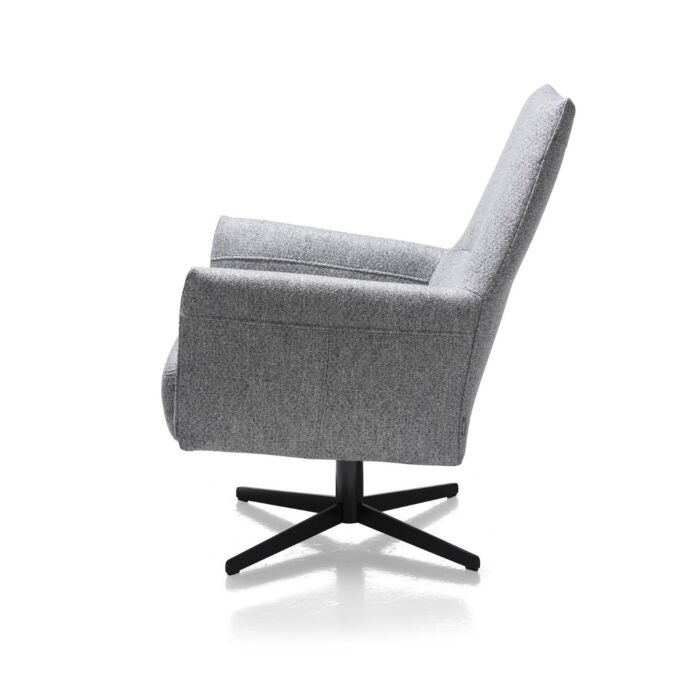 Fauteuil Matera Hoge Rug Lichtgrijs