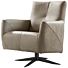 Draaifauteuil Minervo taupe leer