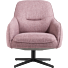 Fauteuil Oviedo Lage Rug Roze