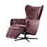 IN.HOUSE Relaxfauteuil Sinta Velvet Medium Rood