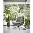 Draaifauteuil Monzone donkergroen velvet + Hocker