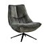Draaifauteuil Monzone donkergroen velvet + Hocker