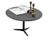 Salontafel Ranara keramiek zwart ø58cm