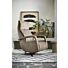 Relaxfauteuil Lerira met sta-op XS microleder bruin