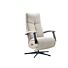 Relaxfauteuil Pantoli M lichtgrijs stof leer