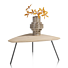Salontafel Niora 85cm Eiken Metal Graphite