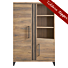 Wandkast Gianta houtstructuur sheesham decor