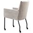 Armstoel Mianta Beige Met Wielen