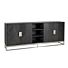 Dressoir Blackbone silver 4-deuren + open vak