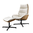 Voetenbank Erola Beige Bruin Microleder