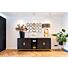 Dressoir Blackbone gold 4-deuren + open vak