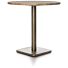 Brest Bistrotafel Vintage Oak D80cm - Goud