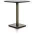 Brest Bistrotafel Stone Anthracite D80cm - Goud