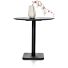 Brest Bistrotafel Stone Anthracite D80cm - Zwart