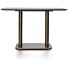  Brest Bistrotafel Marble Light Grey 120X75cm - Zwart