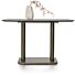 Brest Bistrotafel Marble Light Grey 120X75cm - Goud