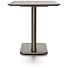 Brest Bistrotafel Marble Light Grey 120X75cm - Goud
