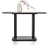 Brest Bistrotafel Marble Light Grey 120X75cm - Zwart