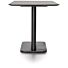 Brest Bistrotafel Marble Light Grey 120X75cm - Zwart