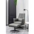 Fauteuil Matera Hoge Rug Lichtgrijs