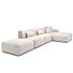 Hoekbank Vento Chaise Longue met Poef