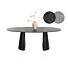 Eetkamertafel Arabax Ellips 210x120 Cm Onyx
