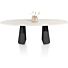 Eetkamertafel Lund Ovaal 240x120 Cm Zwart Nebbia