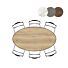 Eetkamertafel Masura Ellips 180x100 Cm Eiken