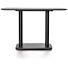 Brest Bistrotafel Marble Light Grey 120X75cm - Zwart