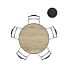 Eetkamertafel Arvada Rond 125 Cm Natural